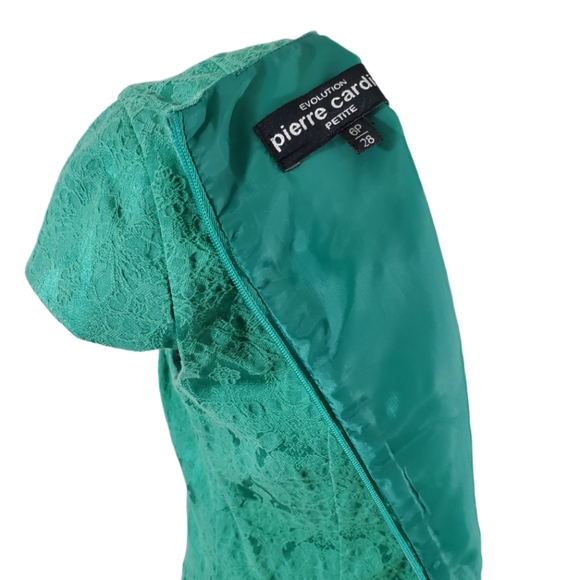 90s Pierre Cardin damask wiggle dress - Picture 2 of 6